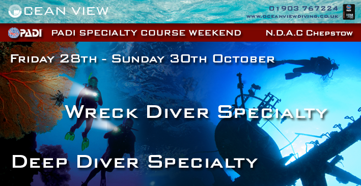 Specialties weekend Deep and Wreck Diver
