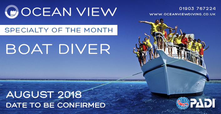 PADI Boat Diver Specialty of the month 2018