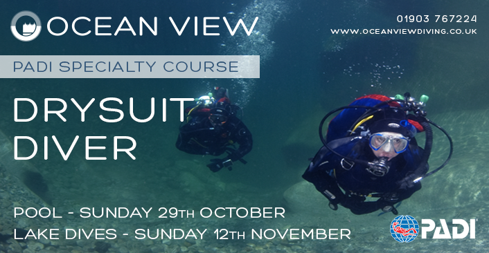 PADI Drysuit Diver Course in October / November 2023