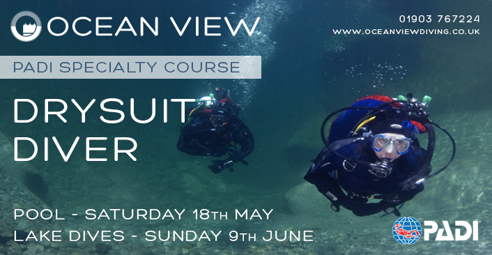 PADI Drysuit Diver course in May /June 2024