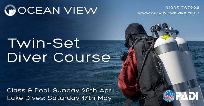 PADI Twin-Set Diver course April May 2025